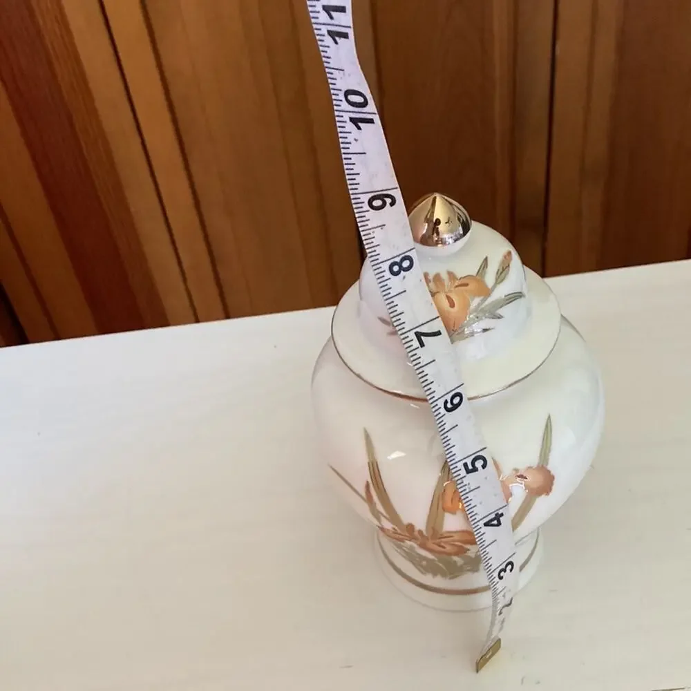 Vintage Handpainted Porcelain Ginger Jar Made in Japan